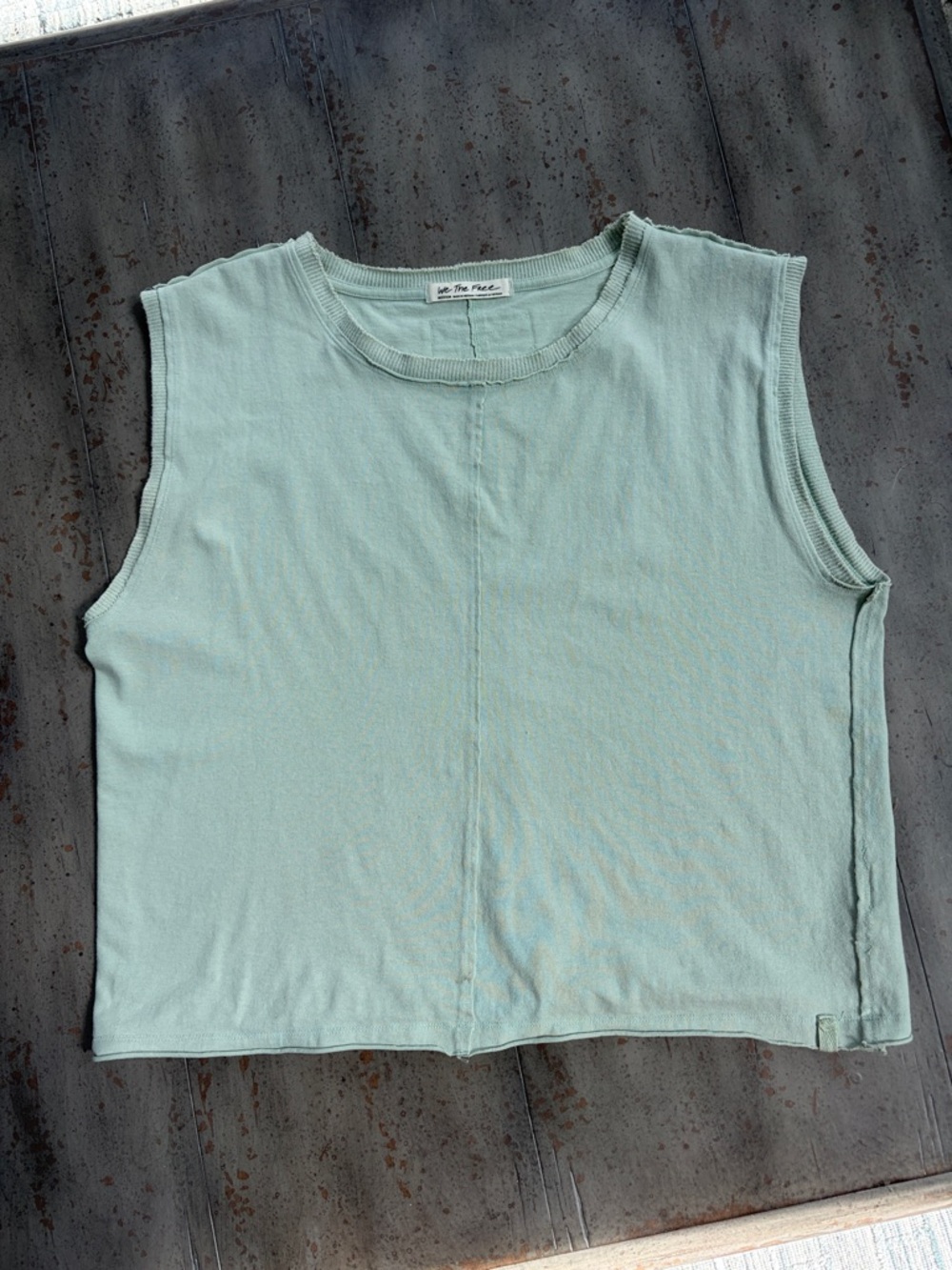 We The Free Seafoam Cropped Tank